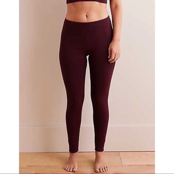 Aerie Maroon Chill Leggings 